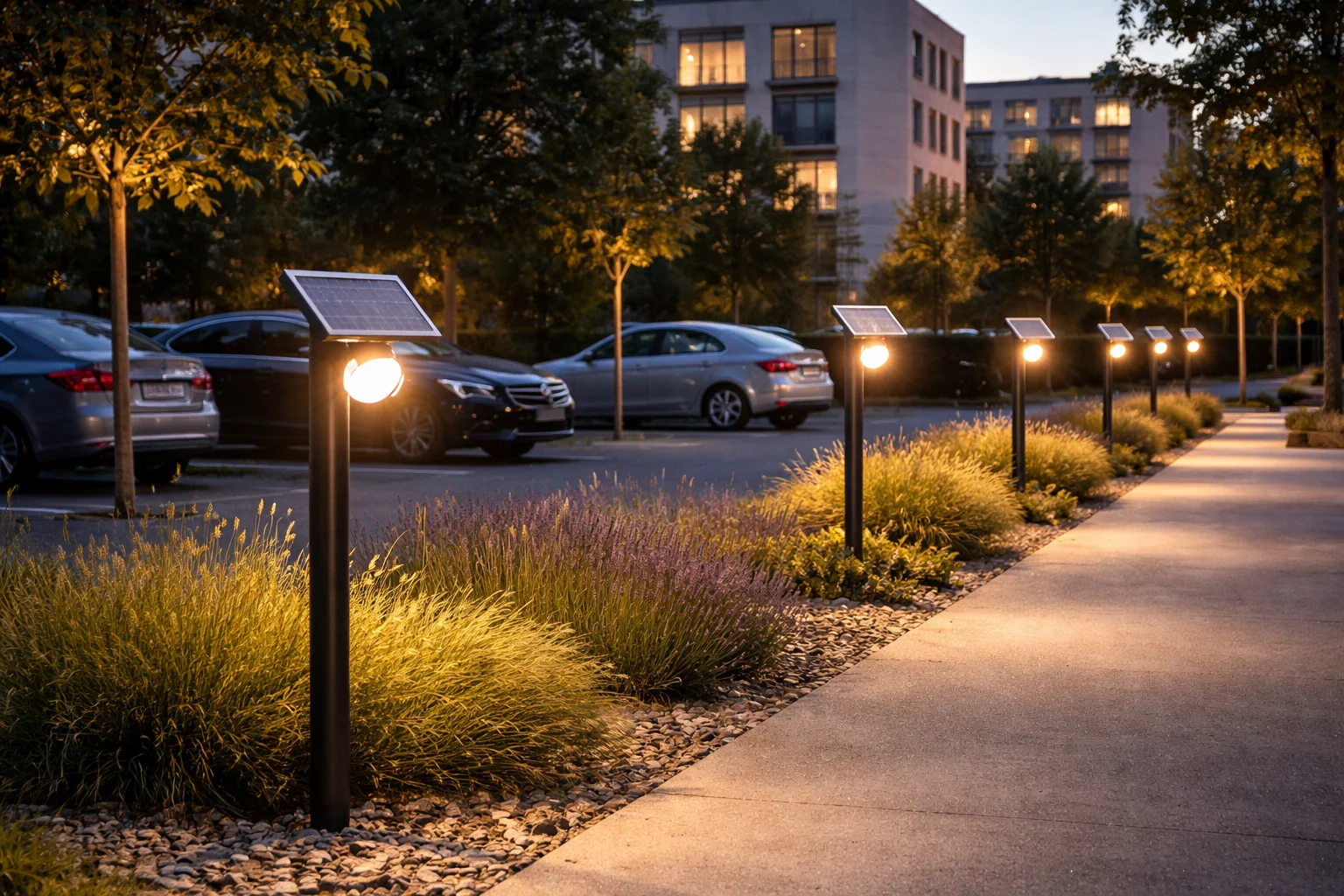 Spots LED solaires extérieurs